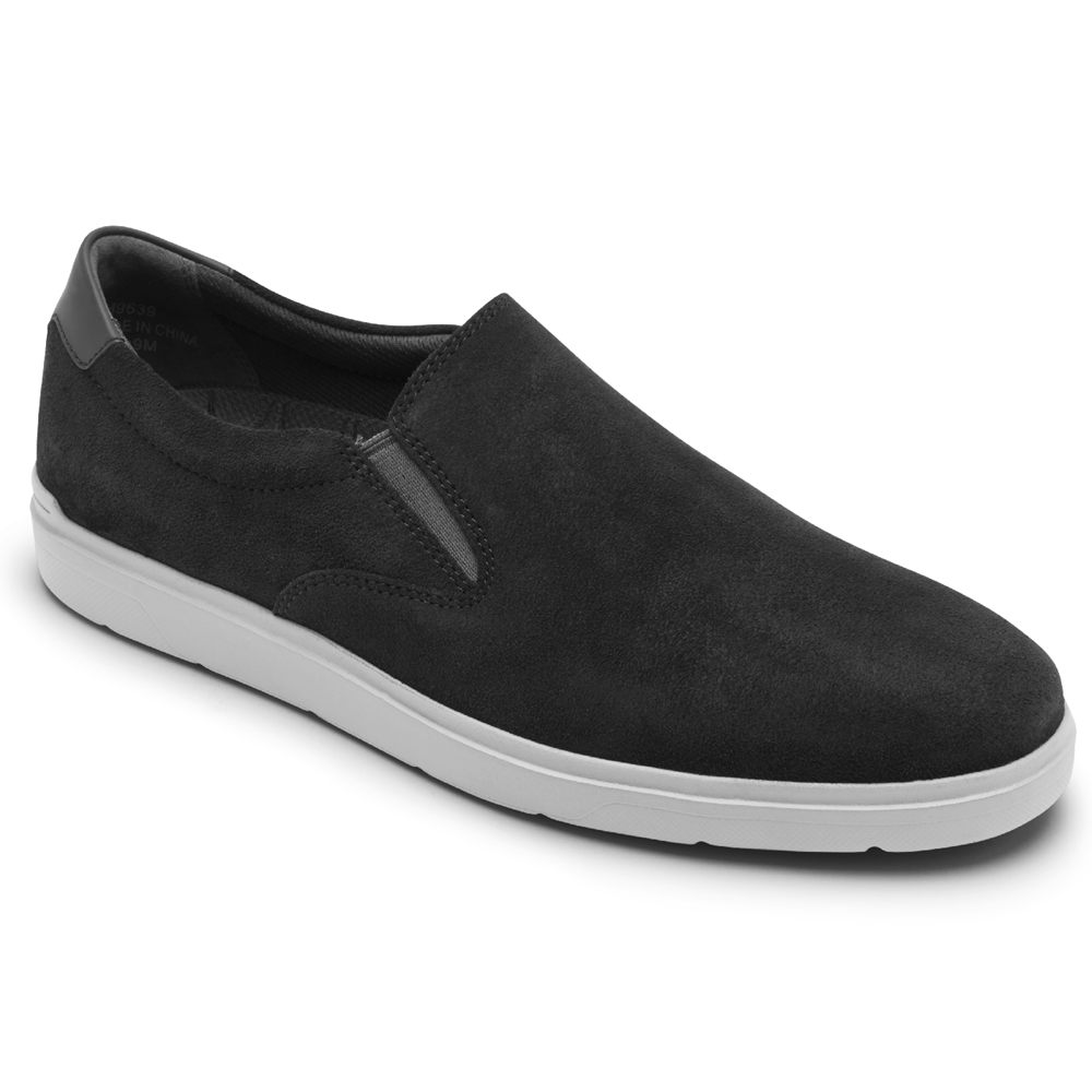 Rockport Joggesko Herre Mørke Grå - Total Motion Lite Slip-On - VLAQ07348